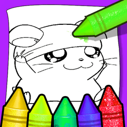 Anime Animals Coloring Pages gameplay