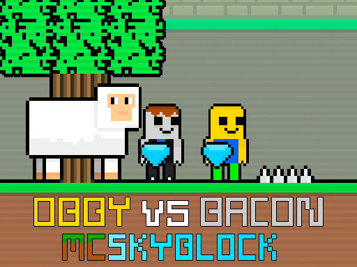 Obby vs Bacon MCSkyblock gameplay
