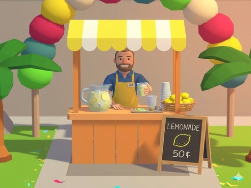 Lemonade Seller Simulator gameplay