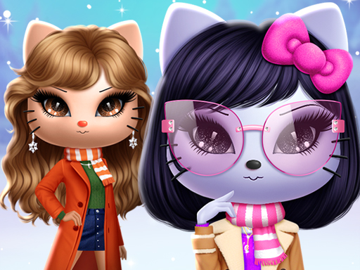 Kitty Squad Winter Dress up gameplay