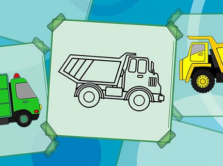 Truck Coloring Book gameplay