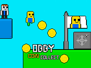 Obby vs Bacon Rainbow Parkour gameplay