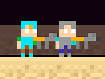 Steve and Alex TheEnd gameplay