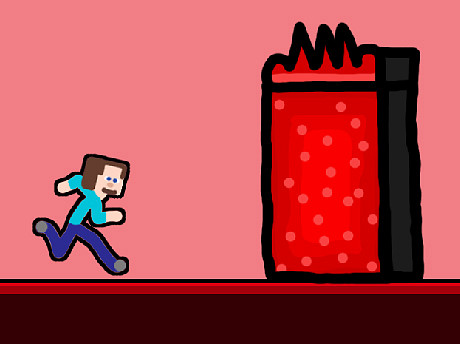 Steveman Lava World gameplay