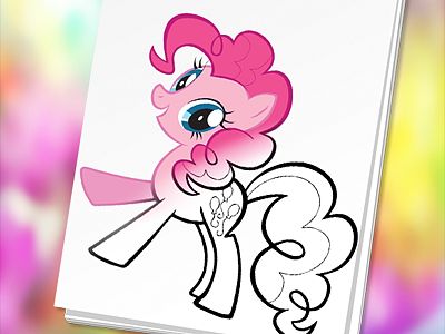Cute Pony Coloring Book gameplay